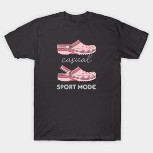 Casual Sport Mode Funny Pink Crocs T-Shirt